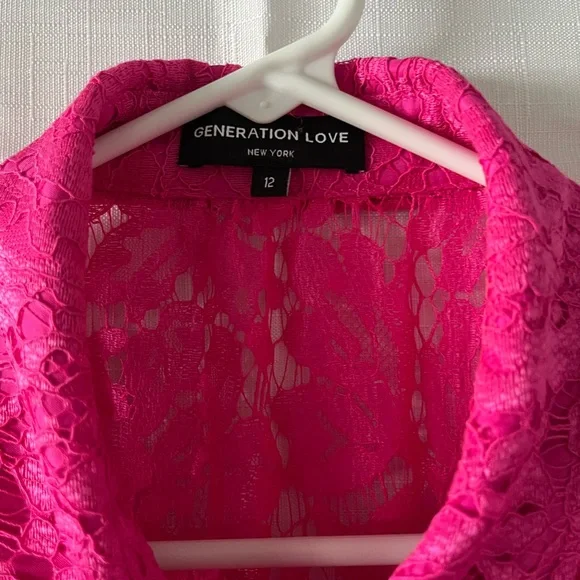 Generation Love Pink Lace Maxi Dress - Picture 5 of 6